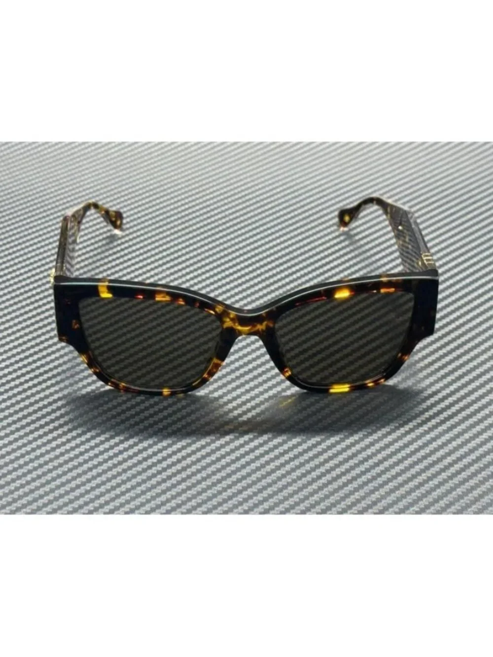 New Versace Women Havana Yellow Sunglasses 55-18-140